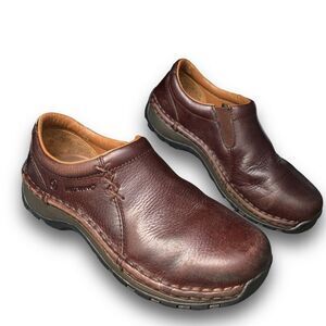 Red Wing Safety Toe #2322 Slip on Shoes Brown Leather Women's size 6 EU 36